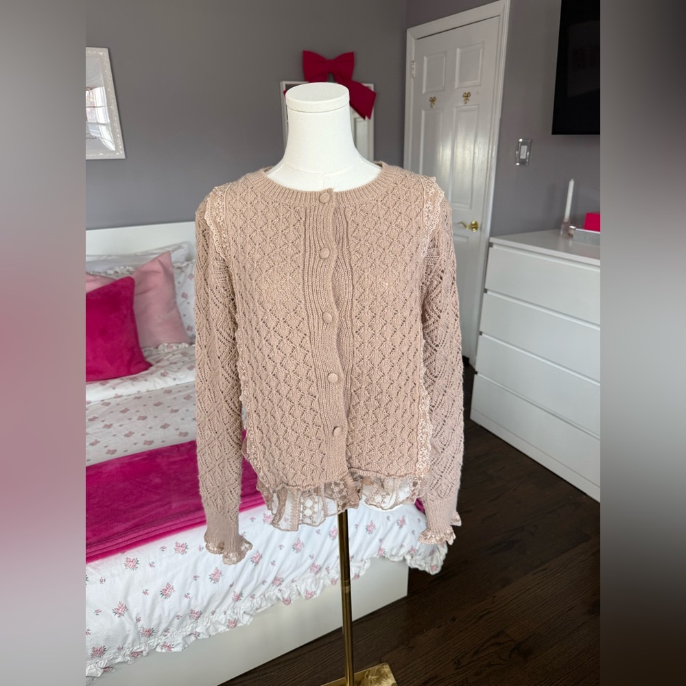 Women's Tan Knit Sweater